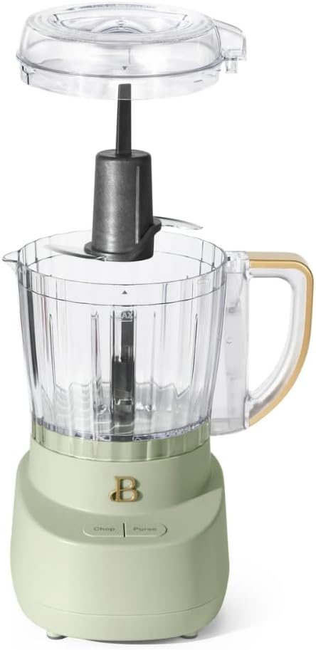 3-Cup Mini Food Chopper, Chop-Puree Selector, Dishwasher Safe Parts & Safe Lid, 250W (Sage Green)
