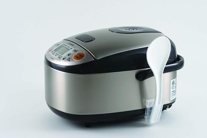 Zojirushi NP-NWC10XB 5.5-Cup Pressure Induction Heating Rice Cooker and Warmer (Stainless Black) & NS-LGC05XB Micom Rice Cooker & Warmer, 3-Cups (uncooked), Stainless Black