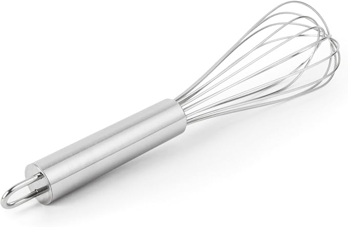 Fox Run 5830 Set of 3 Stainless Steel Wire Balloon Whisks, 8", 10" and 12-Inch