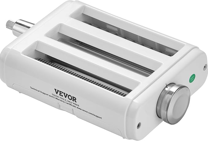 VEVOR Pasta Maker Attachment for KitchenAid Stand Mixer, 3 in 1 Pasta Attachments Including Pasta Roller, Spaghetti Fettuccine Cutter and Cleaning Brush, Pasta Machine Attachment Accessories for KA