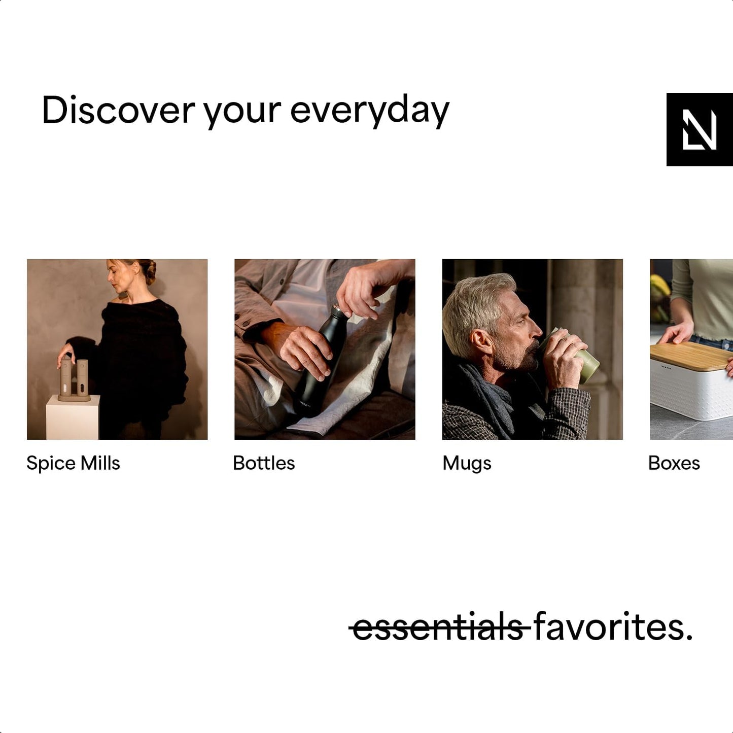 LARS NYSØM Wooden Salt and Pepper Grinder Set Manual with Tray - Salt and Pepper Mills with Adjustable Ceramic Grinder - Elegant Beechwood Pepper and Salt Mill Set for Dining Table (Blue/Gray)