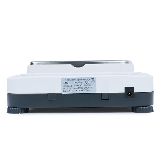 U.S. Solid Precision Balance 3000g x 0.01g Analytical Digital Lab Scale Analytical Balance for Kitchen Jewelry Scientific