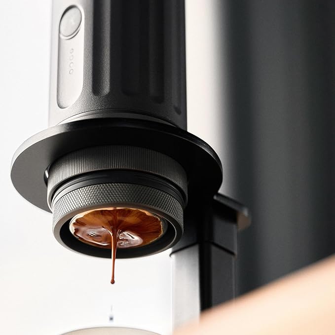 IKAPE KAPO K2 Portable Espresso Machine with Bl uetooth APP Connect & 51mm Bottomless Basket, Electric Coffee Maker 20 Bar Pressure, for Home, Travel, Camping