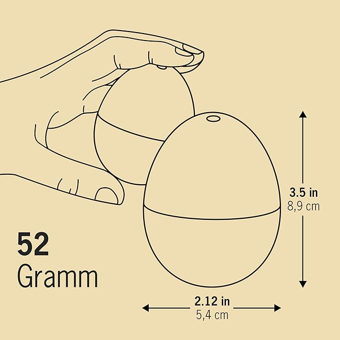 50s BeepEgg ā Egg Timer for Boiling Eggs ā Musical Egg Cooker for Soft, Medium, Hard Boiled Eggs ā Food Safe ā Singing Floating Egg Timer ā Egg Cooker for 3 Levels of Doneness - Brainstream