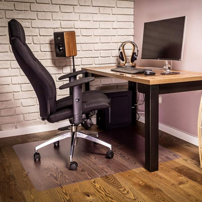 NECAUX Custom 16 x 71 Inch Frosted Desk Cover Protector, 1.5mm Thick Water Resistant Plastic Non-Slip Table Pad Table Cover Protector for Coffee Table, Writing Desk, Trainning Table