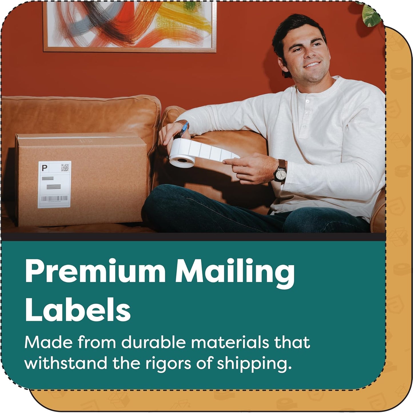 Aegis Adhesives - 4” X 1” Direct Thermal Labels for Barcodes, Address, Perforated & Compatible with Rollo, Zebra, & Other Desktop Label Printers (10 Rolls, 1300/Roll)