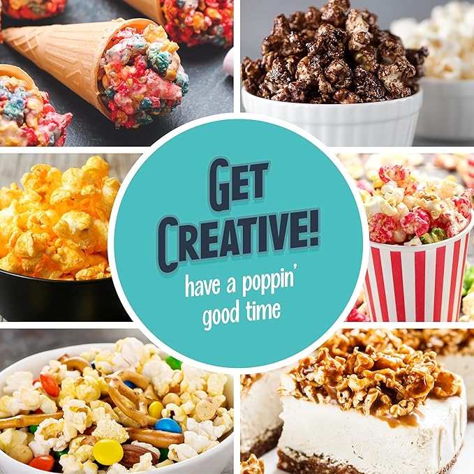 Nostalgia Movie Theater Style Popcorn Packets for Popcorn Machine, All-in-One Popcorn Kernels, Butter Flavored Coconut Oil, Seasoning Salt, 8oz Packs, 24 Count
