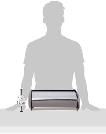 HOME IT Stainless Steel Bread Box for kitchen, bread bin, bread storage Bread holder 16.5x10x8