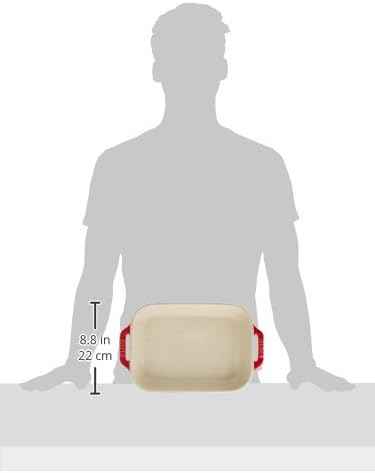 STAUB Ceramic Rectangular Baking Dish Set, 2 pc, Cherry