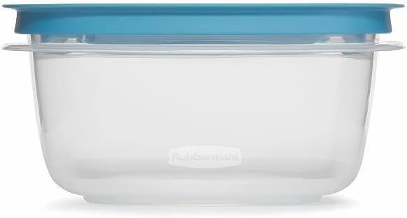 Storage Containers, Easy Find Lids, Teal, 5 cup, Flex & Seal, Leak Proof Lids, Food Storage Set, Clear Meal Prep Flex Containers, 3 Piece Set