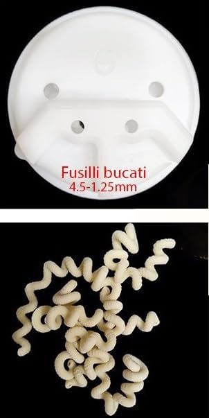 Fusilli Pasta Noodles Shape Disc, Italian Pasta Disc Fit for Philips Automatic Noodle Maker, Disc Compatible with Philips Attachment, Kitchen Appliance (Fusilli Bucati/Small Cavatappi)