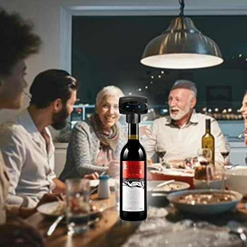 Electric Wine Stoppers, Automatic Wine Vacuum Pump, Reusable Wine Bottle Stoppers Cork Saver Plug & Sealer, Best Gift for Wine Lover