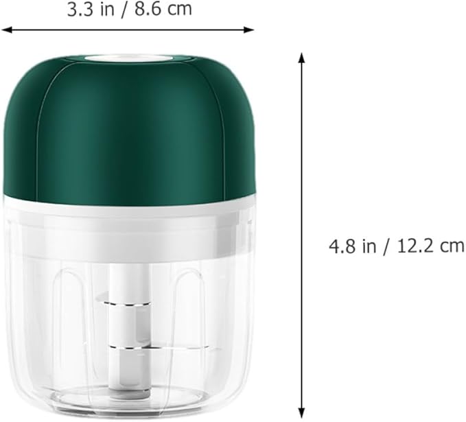 1pc Electric Mini Garlic Chopper Practical Food Slicer Cordless Garlic Grater Ginger and Vegetables Easy to Clean Safe for Machine Use
