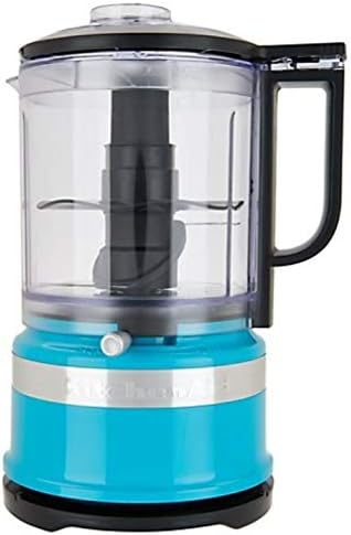KitchenAid KFC3516CL 3.5 Cup Food Chopper, Crystal Blue (RENEWED) (CERTIFIED REFURBISHED)