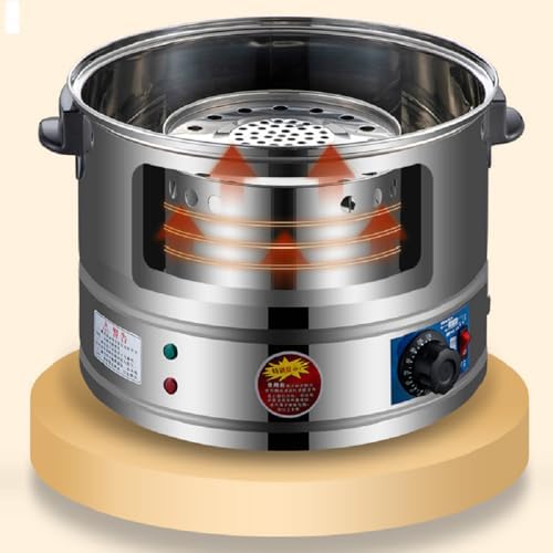 3-Tier Stainless Steel Electric Food Steamer with Automatic Heating & Static Control - Ideal for Healthy Meal Prep, Breakfast, & Cooking (220V)