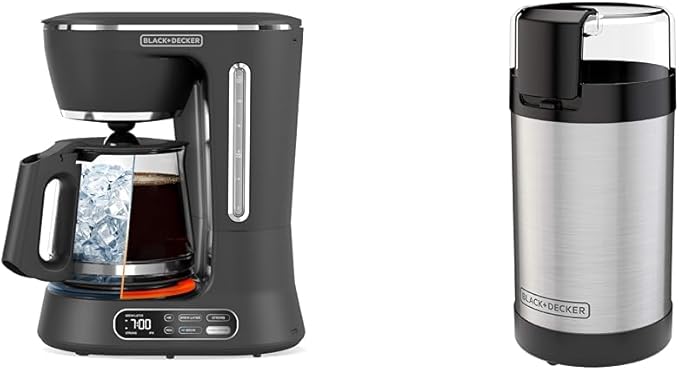 BLACK+DECKER 12-Cup Digital Coffee Maker and Coffee Grinder Bundle