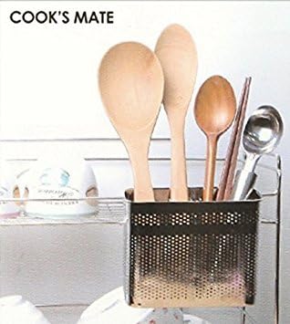Kitchen Utensils Chopsticks Holder Stainless Steel Perforated Drying Rack Basket with Hooks 2 Divided Compartments Large