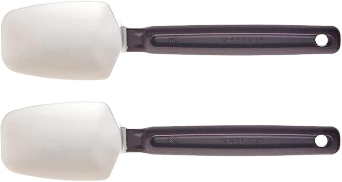 Mercer Culinary 10 Inch Heat Resistant Silicone Spoon Spatula - 2 Pack