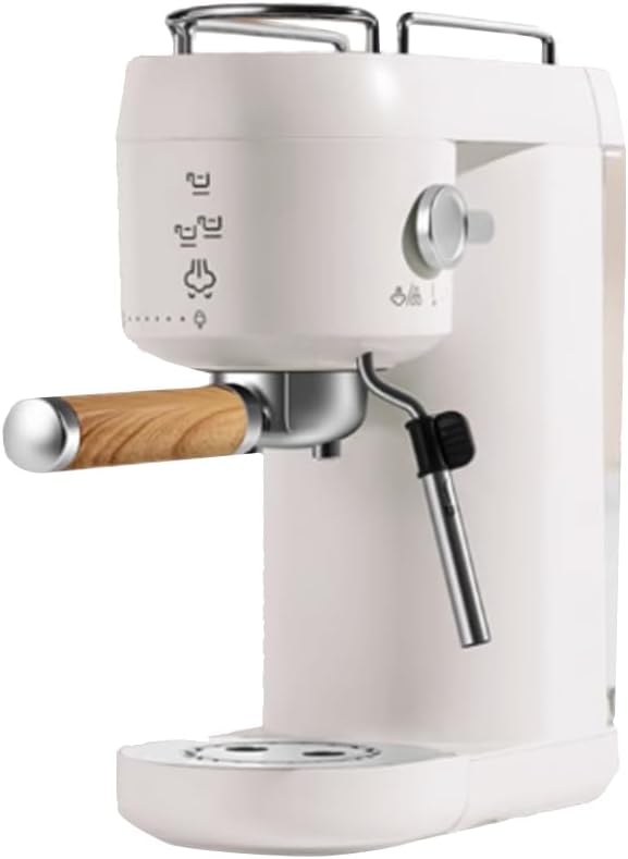 1L Espresso Coffee Machine, With 20 oz Stainless Steel Espresso Milk Frothing Pitcher Jug Frother Cup,With Coffee Decoration Mold Tool