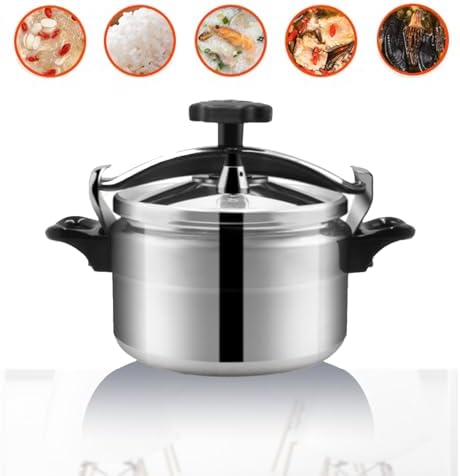 Zerodis Pressure Cooker, Explosion Proof Stovetop Pressure Cooker with Double Bottom Canning Pot for Gas Stove Cooker (5L)