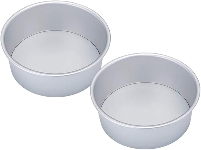 Cake Tin， Non-Stick Cake Mould, Baking ToolsBaking Mold,Cake Mould,Baking 2pcs 8inch Alloy Cake Pan Round Cake Mold Tray Non-Stick Baking Mould with Removable Bottom for Chirtmas Party Pans (Color : P