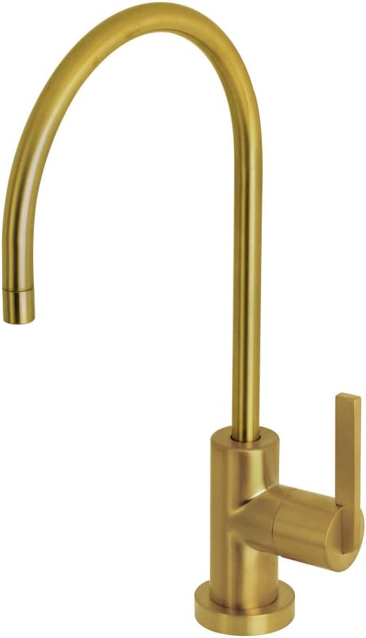 Kingston Brass KS8197CTL 1/4 Turn Water Filtration Faucet, Brushed Brass
