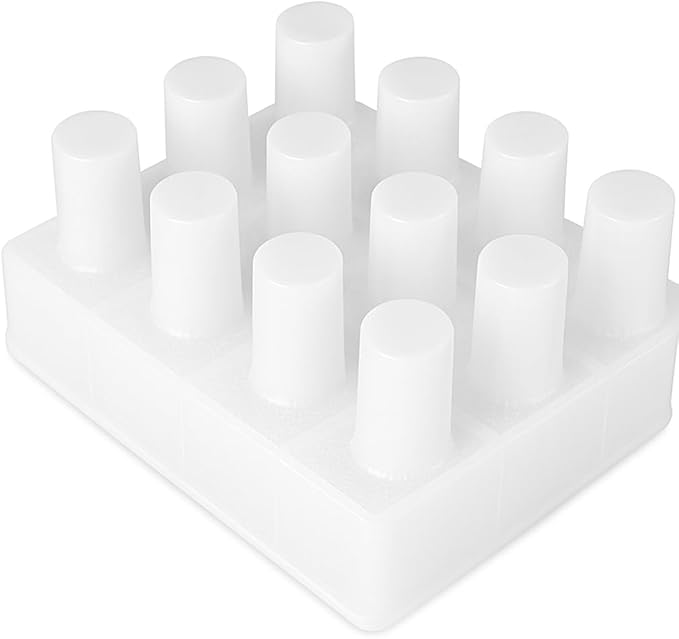 12-Cavity Ice Pop Gelatin Mold – Molde para Gelapaletas – 50 mL Popsicle Mold Tray – Plastic Frozen Gelatin Mold – Made in Mexico