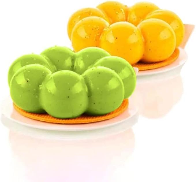Silicone Donut Pan for Baking, Non-Stick DIY Mousse Donut Making Mold, Chocolate Cupcake Decorating Supplies Tools (6-Cavity-Small)