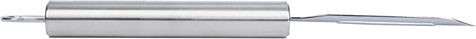 Restaurantware Stainless Steel Straight Vegetable Peeler - German Standard - Double Edged Kitchen Peeler Dishwasher Safe, Sharp Blades - Potato Peeler for Potato, Apple, Cucumber