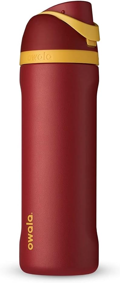 Owala Harry Potter FreeSip Insulated Stainless Steel Water Bottle with Straw, BPA-Free Sports Water Bottle, Great for Travel, 24 Oz, Gryffindor