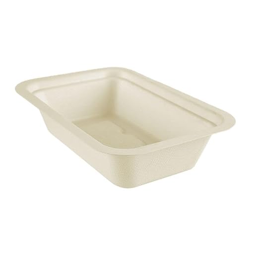 Vegware Compostable 16oz Molded Fiber To Go Containers, Case of 600, Nourish, No-Added PFAS, Reuseable, Bagasse, Meal Prep Food Storage, Suitable for Hot or Cold Food, Choice of Size 3 Lids & Bases