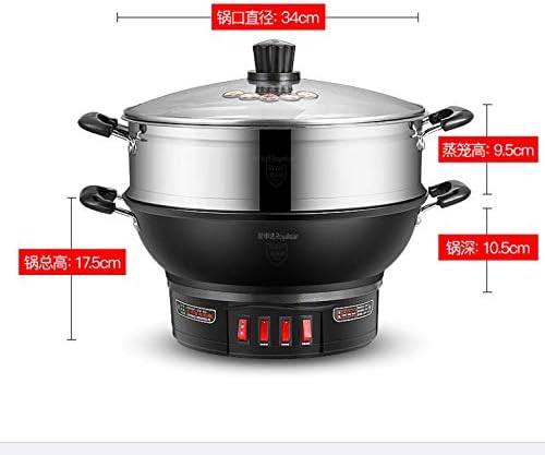 Electric Wok Electric Frying Pan Household Electric Cooker Cast Iron Cooking Cooking Steaming Stew Integrated Electric Cooker