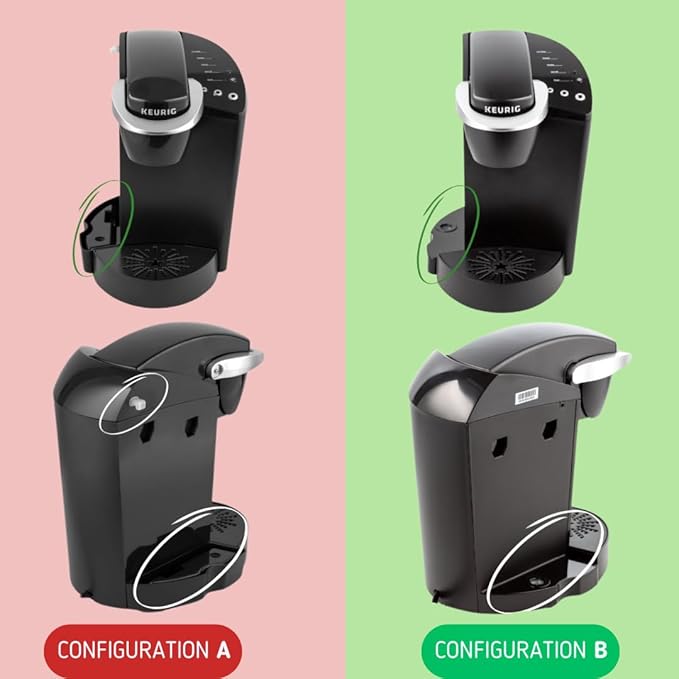 Replacement Water Reservoir Tank for Keurig K-Classic ONLY - CONFIGURATION B. (WILL NOT WORK FOR ANY KEURIG 2.0 MACHINES). ([IMPORTANT: WATCH VIDEO TO VERIFY CONFIGURATION])
