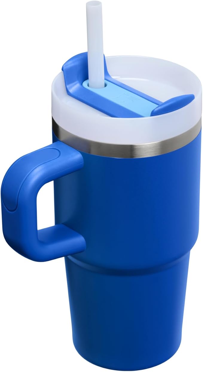 STANLEY Quencher H2.0 Tumbler with Handle and Straw 20 oz | Flowstate 3-Position Lid | Cup Holder Compatible for Travel | Insulated Stainless Steel Cup | BPA-Free | Cobalt