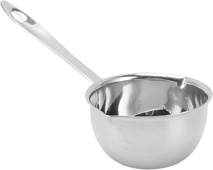 Stainless Steel Mini Saucepan, 150ml - Flat Induction Bottom Warmer Hot Pot