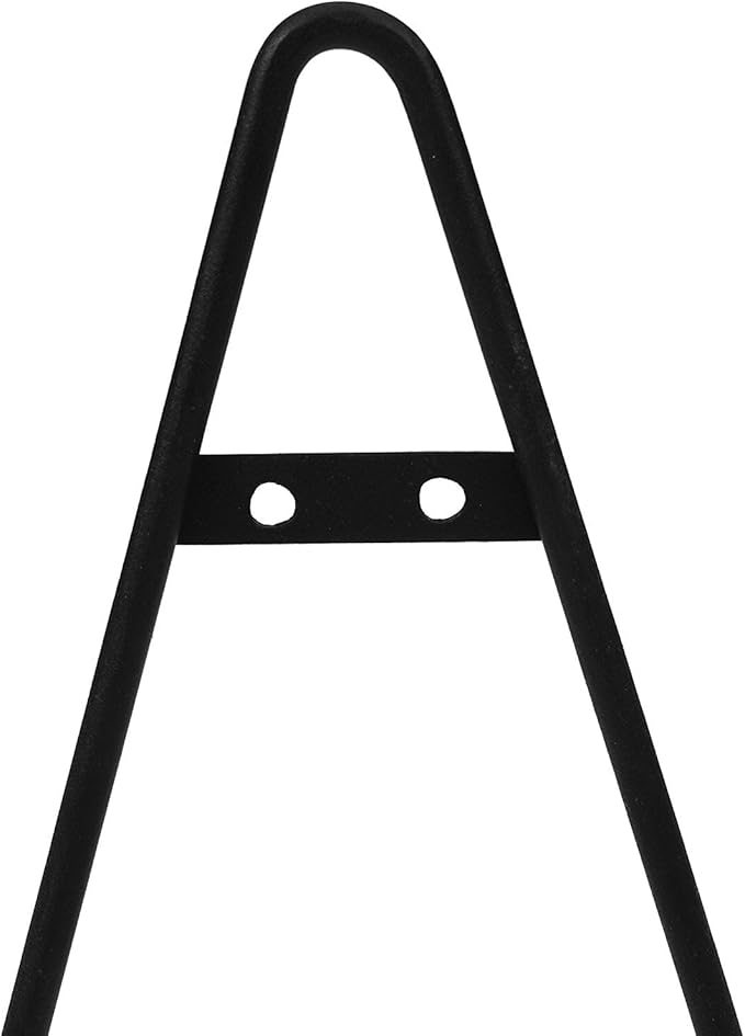 Milltown Merchants™ Metal Display Stand - Free Standing or Wall Mounted Decorative Plate Holder - Versatile Plate Hanger Stand - Black Metal Plate Stand (4 Pack, Small)