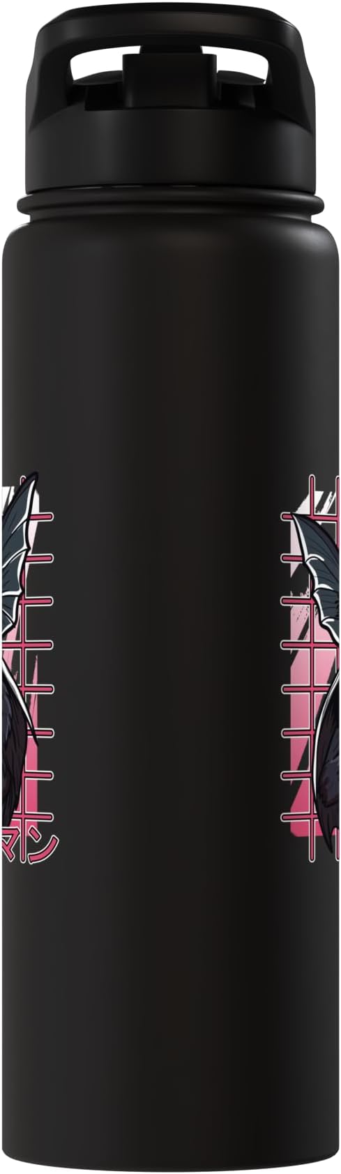 Mothman Kawaii Strawberry Milk Shake Carton Cryptids Stainless Steel Insulated Water Bottle