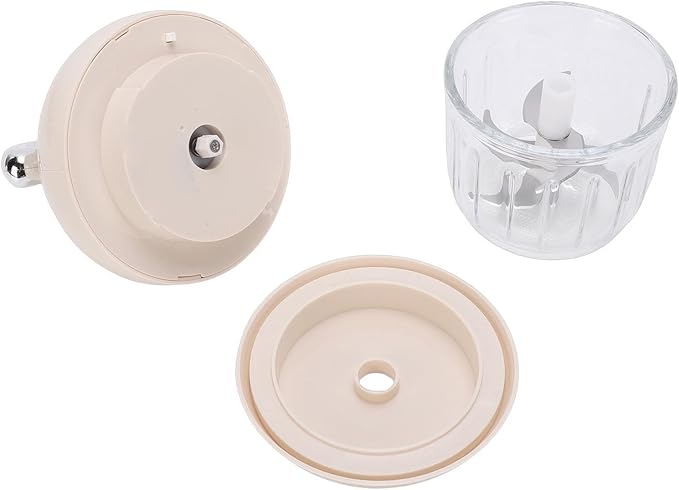 Electric Garlic Chopper, 21000 RPM Portable Veggie Chopper Garlic Onion Grinder Masher, Cordless Mini Baby Food Processor, for Ginger, Chili, Fruit, 350ML