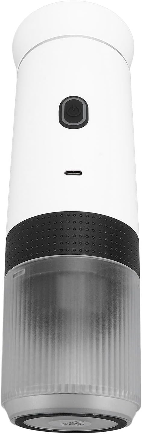 Asixxsix Portable Maker, Rechargeable 2500mAh Battery One Button Operation Travel Coffee Maker, Camping with Rich Flavor Extraction for Travel Office Household (White)