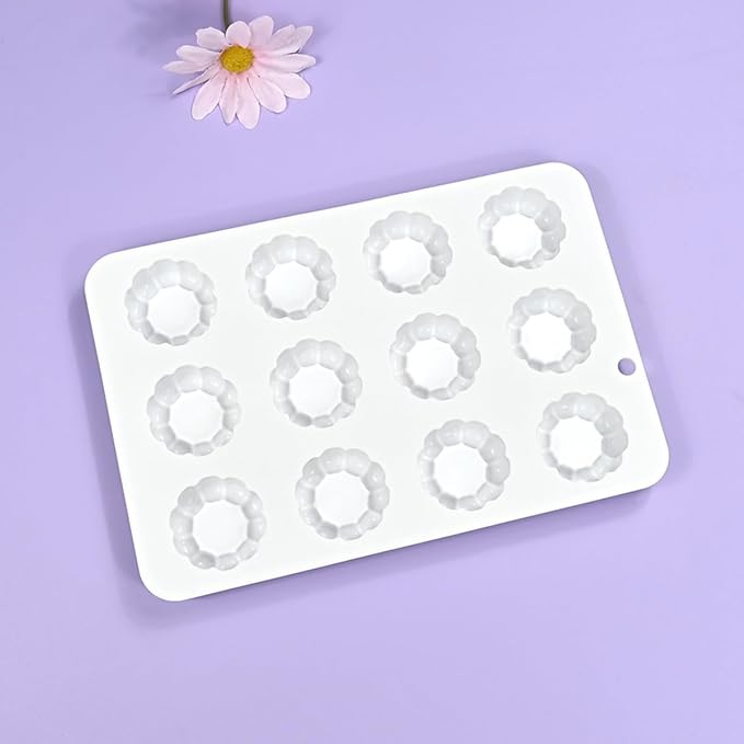 mostsom Silicone Molds Mousse Molds 3D Flower Border Cylinder Silicone Baking Mold DIY Mousse Fondant Mould Cake Decorating Tools for Kitchen Accessories (B_ Flower Cylinder)