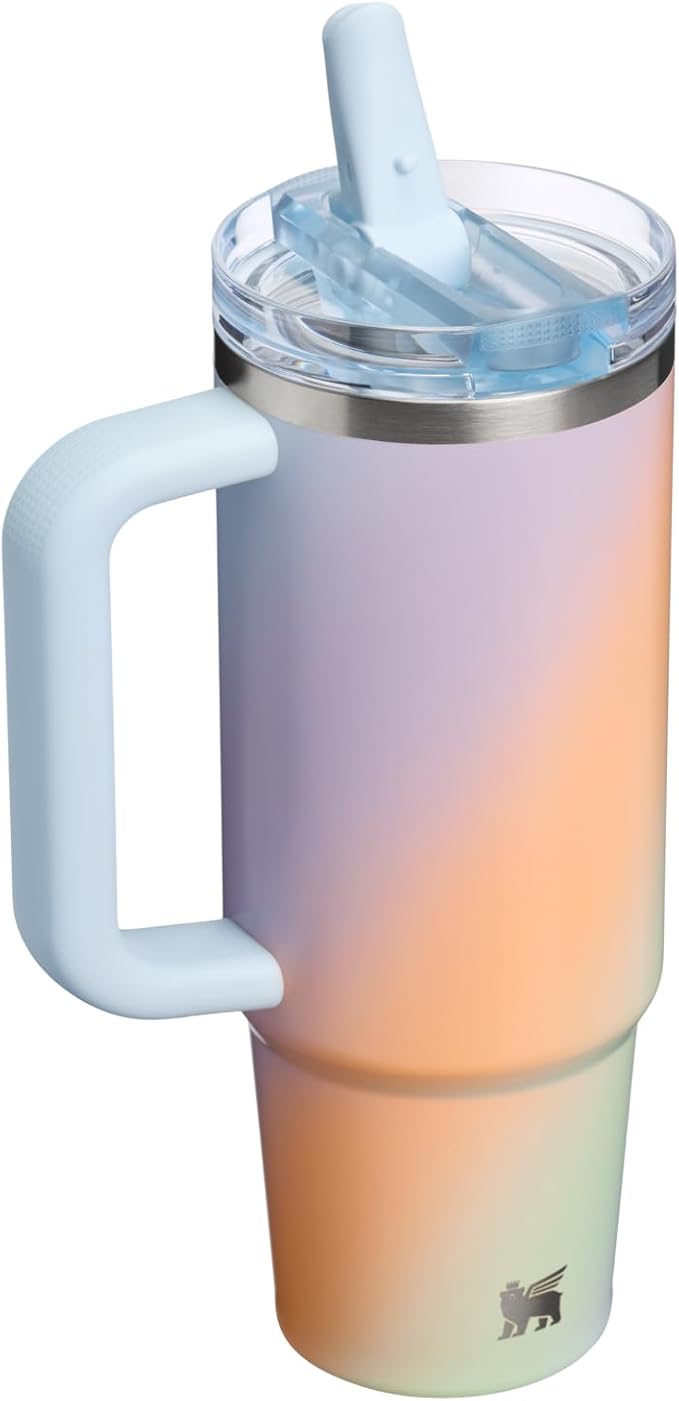 STANLEY Quencher ProTour Flip Straw Tumbler with Leakproof Lid | Built-In Straw & Handle | Cupholder Compatible for Travel | Insulated Stainless Steel Cup | BPA-Free