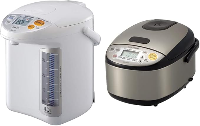Zojirushi Micom Water Boiler, Warmer and Rice Cooker Bundle