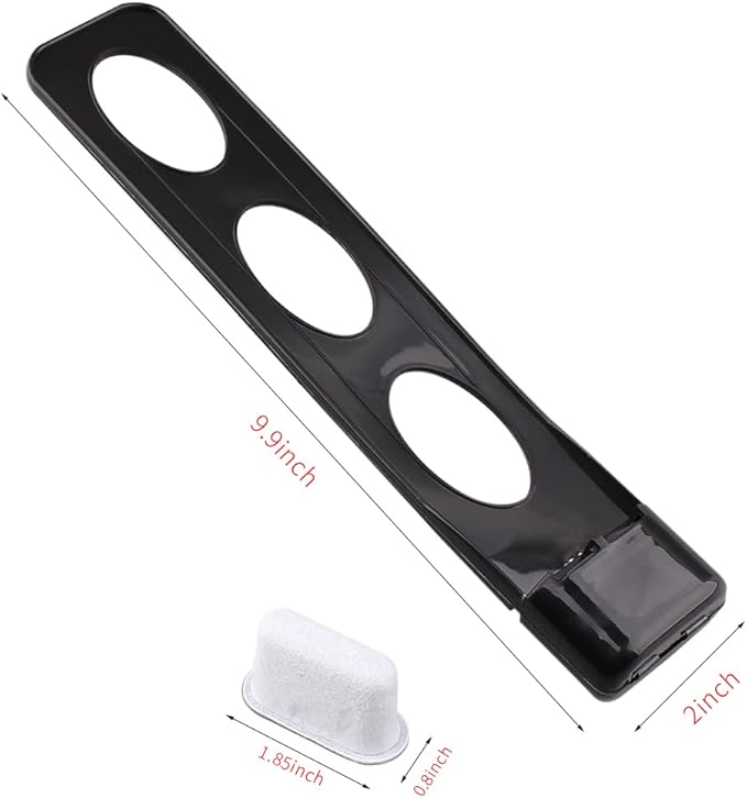 Replacement Parts Water Filter Holder with 2-pack Charcoal Water Filters,Compatible with Cuisinart coffee Maker (black)