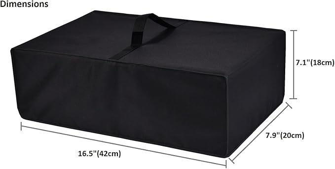 AF-WAN Heavy Duty 600D Nylon Black Toaster Cover, Waterproof, Dustproof, UV-Protected, Fits Elite Gourmet ECT-3100, Mueller MT-110ss & Other 4-Slice Toasters