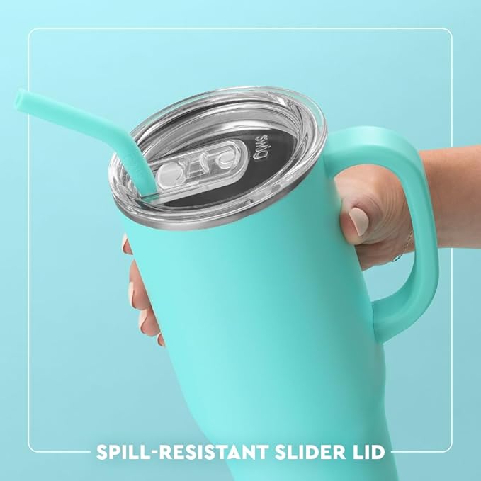 Swig Life 40oz Mega Mug, 40 oz Tumbler with Handle and Straw, Cup Holder Friendly, Dishwasher Safe, Extra Large Insulated Tumbler, Stainless Steel (Hayride)