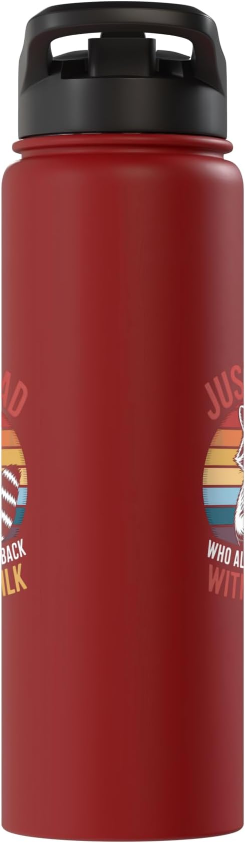Just a Dad Who Came Back With Milk Raccoon Stainless Steel Insulated Water Bottle