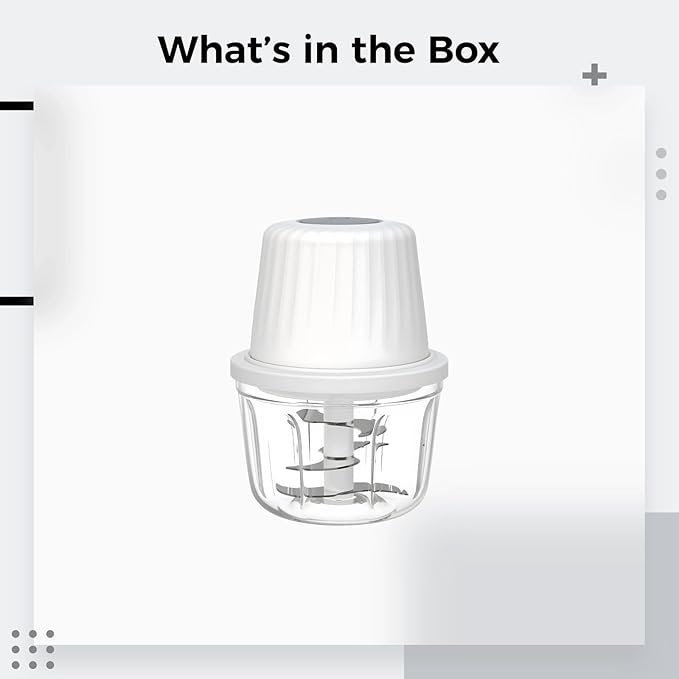 Cordless Electric Garlic Chopper, 400 Ml Mini Food Processor, Type-C Charging