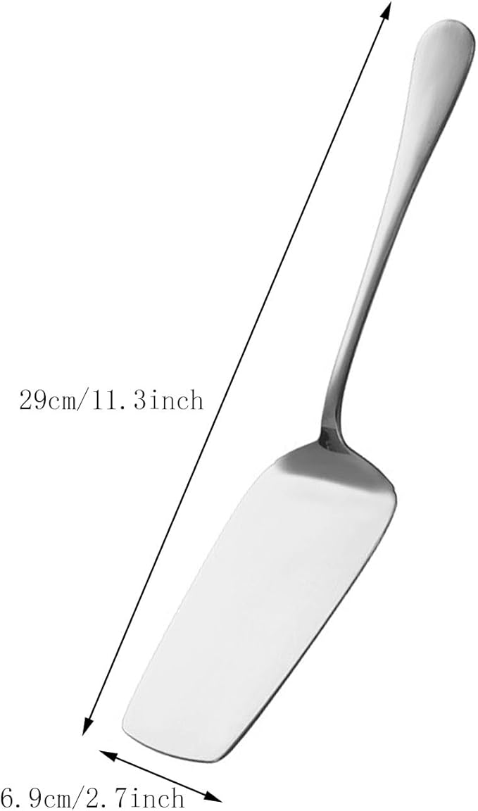 1Pcs Stainless Steel Lasagna Server,Stainless Steel Solid Turner,Stainless Steel Cake Pizza Shovels Kitchen Server (silver)