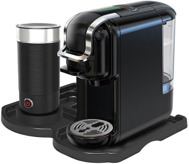 Multi-Capsule Coffee Maker, Hot/Cold Coffee Maker, Milk, ESE Pod Ground Coffee, Cafeteria, 19 Bar, 5 in 1 (Color : H2B M1A Tray BK, Size : CHINA_UK)