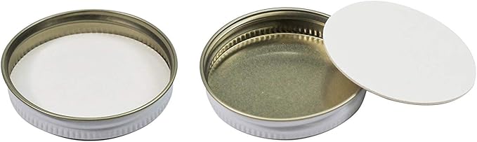 Pinnacle Mercantile 2 oz Glass Jars Containers Spice Straight Sided with White Metal Lids 24 ct case